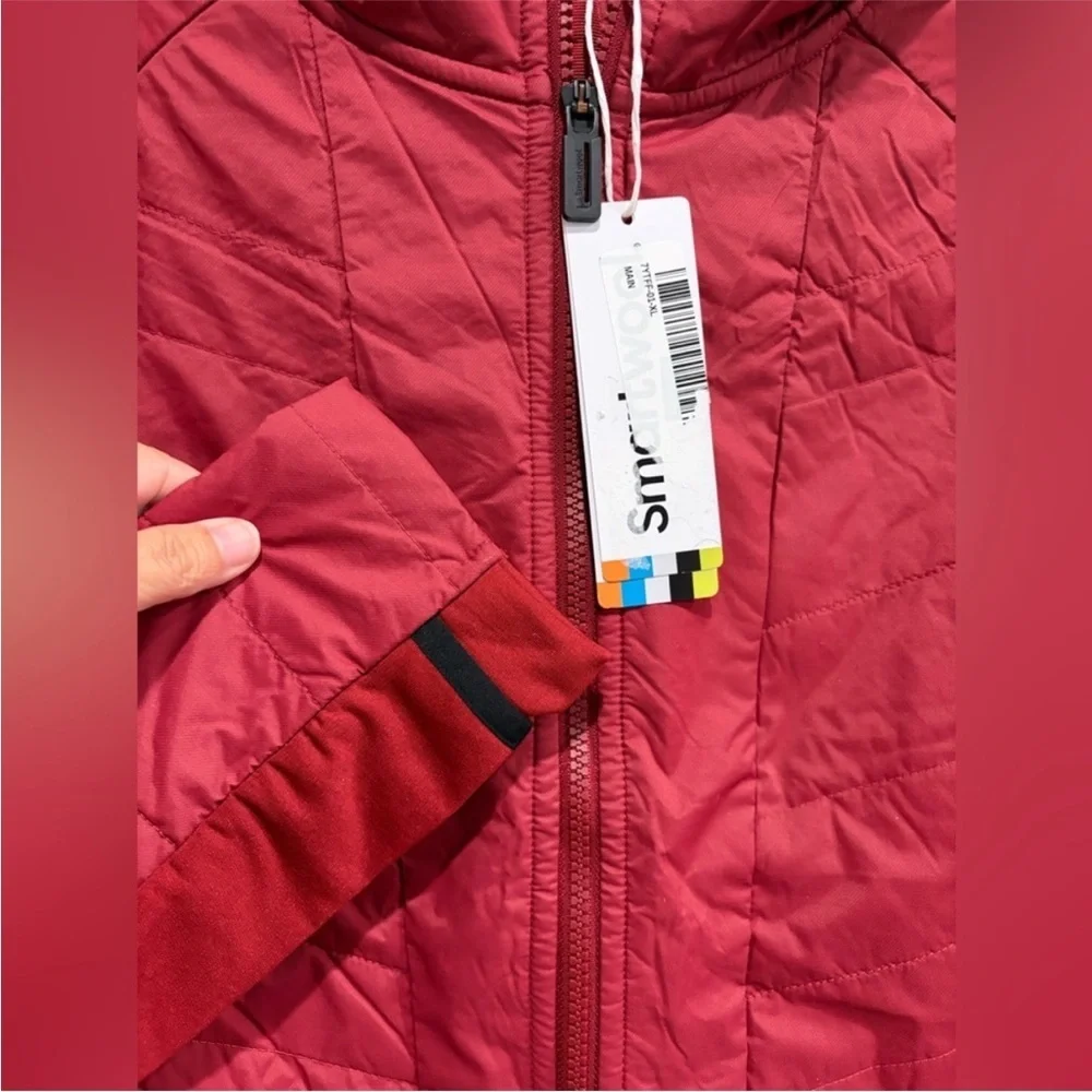 SmartWool Women's Small Smartloft Midlayer Hooded Jacket Insulated Red NWT